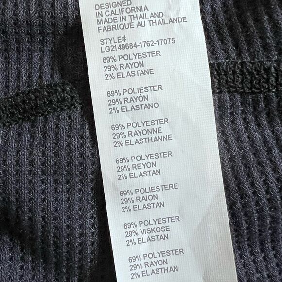 Fabletics Crystal Lounge Legging waffle knit Grey size 1X - Picture 16 of 16